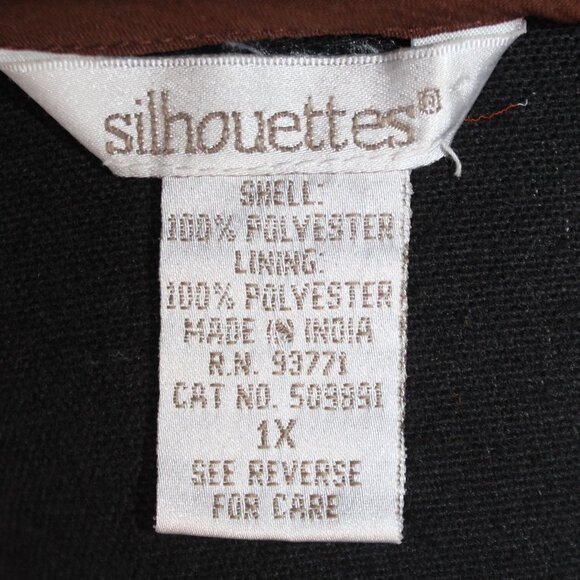 Silhoulettes Abstract Design Long Sleeve Tunic Length Top - Picture 8 of 13